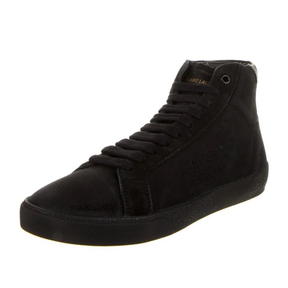 Saint Laurent | Shoes | Saint Laurent Mens Dark Hightop Sneakers